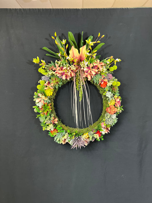 24 Inch Succulent Wreath