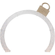 Ornament Arch Commercial Outdoor Christmas Display - 10' - White